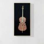 DEEP RESONANCE - 3D CELLO/BASS WALL SCULPTURE ART