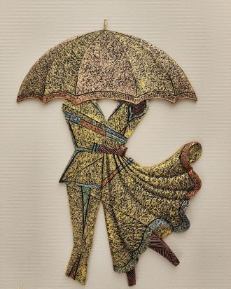 DANCING IN THE RAIN 3D WALL SCULPTURE