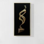 SERPENTINE RHYTHM ABSTRACT 3D WAVE WALL SCULPTURE ART
