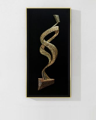 SERPENTINE RHYTHM ABSTRACT 3D WAVE WALL SCULPTURE ART