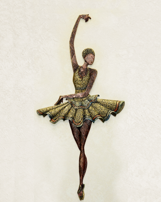 PRIMA BALLERINA DANCER 3D WALL SCULPTURE ART