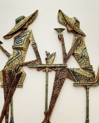 BETWEEN SIPS 3D WALL SCULPTURE ART