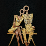 COUPLE IN THE PARK 3D WALL ART SCULPTURE