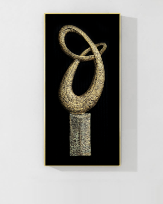 KNOTTED PLINTH WALL SCULPTURE