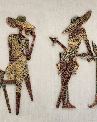 SAX & COCKTAILS-3D RELIEF SCULPTURE WALL ART