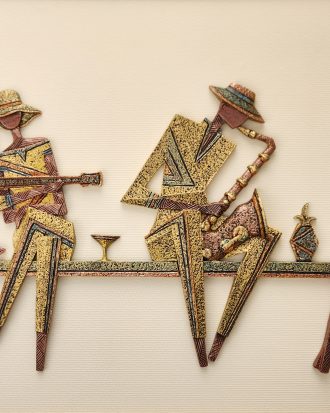 COSMOPOLITAN RHYTHMS-3D RELIEF SCULPTURE WALL ART