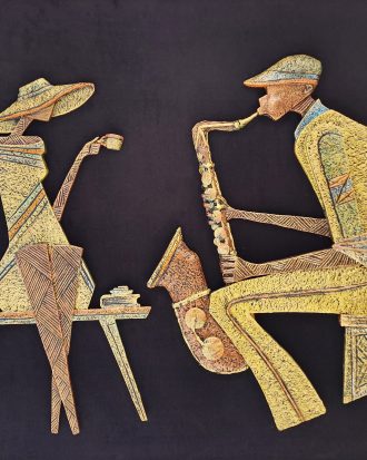 SAXING THE LADY - 3D WALL SCULPTURE